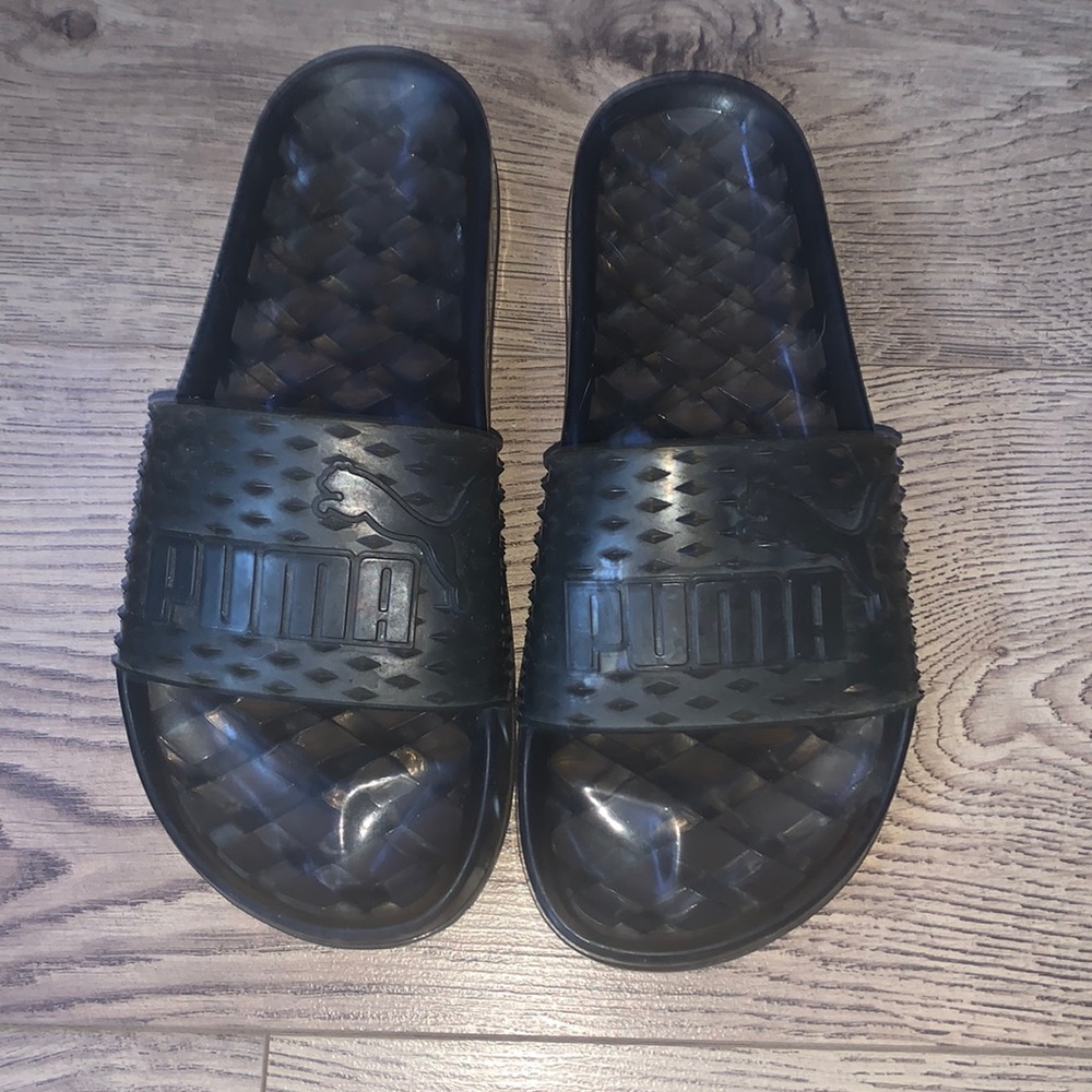 Puma x Fenty by Rihanna black slides
